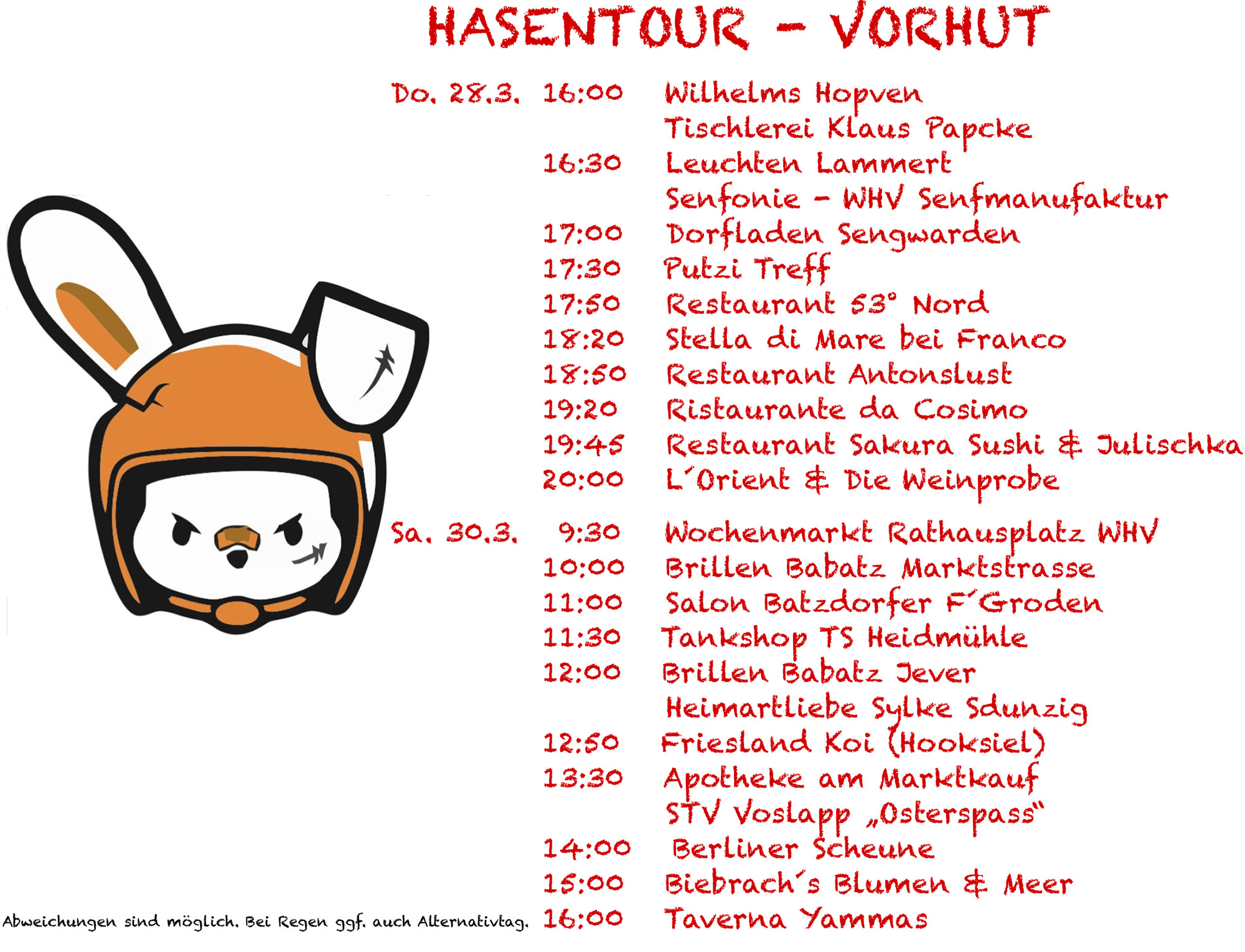 Hasentour Vorhut 2023